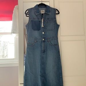 ZARA Danielle denim dress.